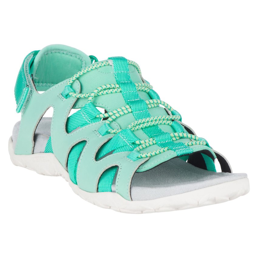 Sandales Merrell Terran Cage Backstrap Turquoise Femme | Q.A.DUKG